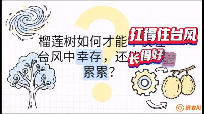 第四节：中国榴莲突围战：为生存重塑权型，抗台风矮化栽培与力学牵引，课程：《国产榴莲突围战：从泰国经验到中国实操的8堂必修课（高阶实战版）》