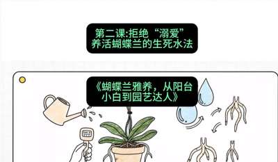第二节：拒绝&ldquo;溺爱&rdquo;：养活蝴蝶兰的生死水法，课程：《蝴蝶兰雅养六讲：从阳台小白到园艺达人》#识农AI